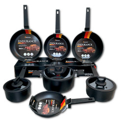 Endurance Non-Stick Cookware Set – Lightweight, Chemical-Free Pans for All Hob Types